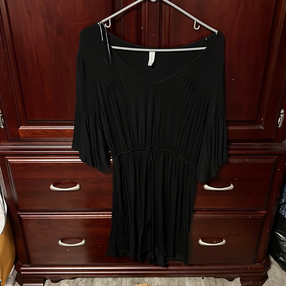 Gentle Fawn black dress - new without tags. Size med- braided waist tie